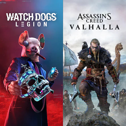 Lote de Assassin's Creed Valhalla + Watch Dogs: Legion PS5